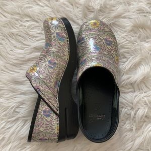 Dansko Lichen Flower Clogs